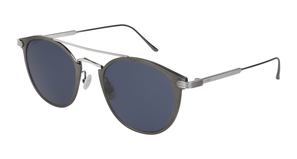 Lunettes de Soleil Cartier CT0015S 006 Ruthenium