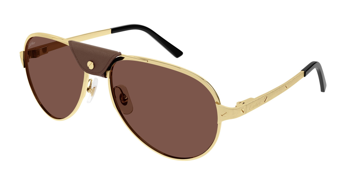 Lunettes de Soleil Cartier CT0034S 015 Or