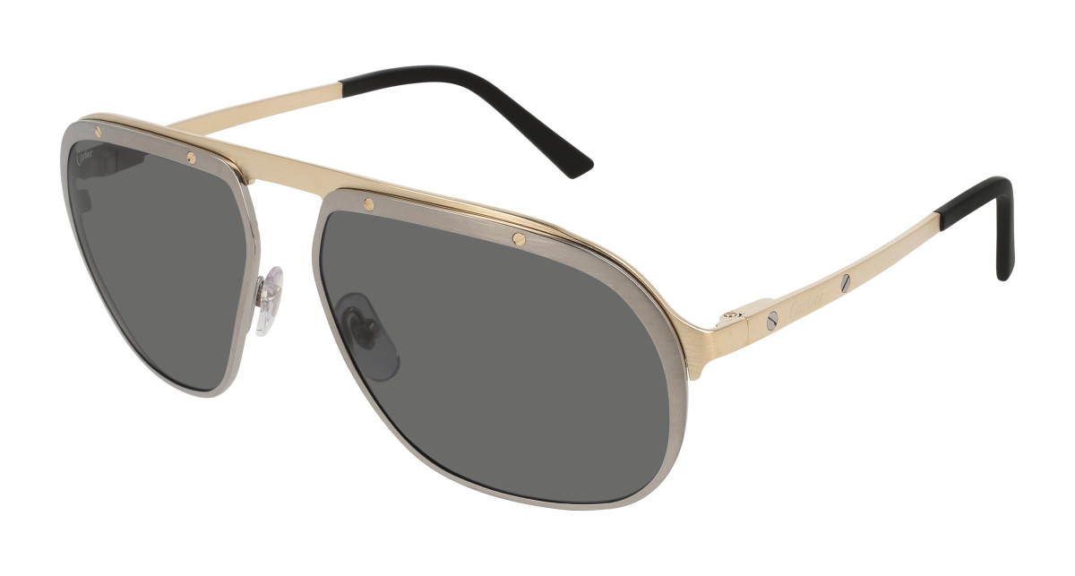 Lunettes de Soleil Cartier CT0035S 004 Ruthenium