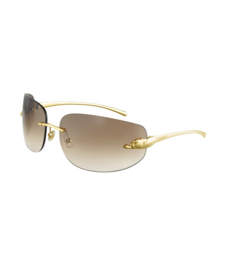 Lunettes de Soleil Cartier CT0062S 002 Or