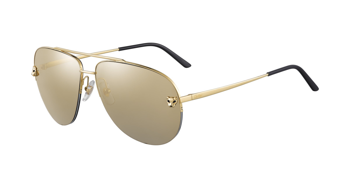 Lunettes de Soleil Cartier CT0065S 002 Or