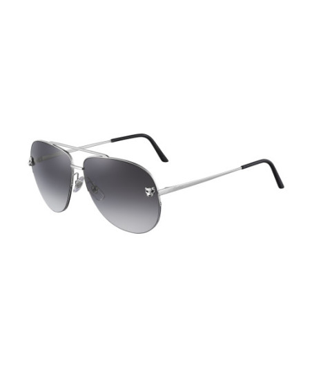 Lunettes de Soleil Cartier CT0065S 003 Argent