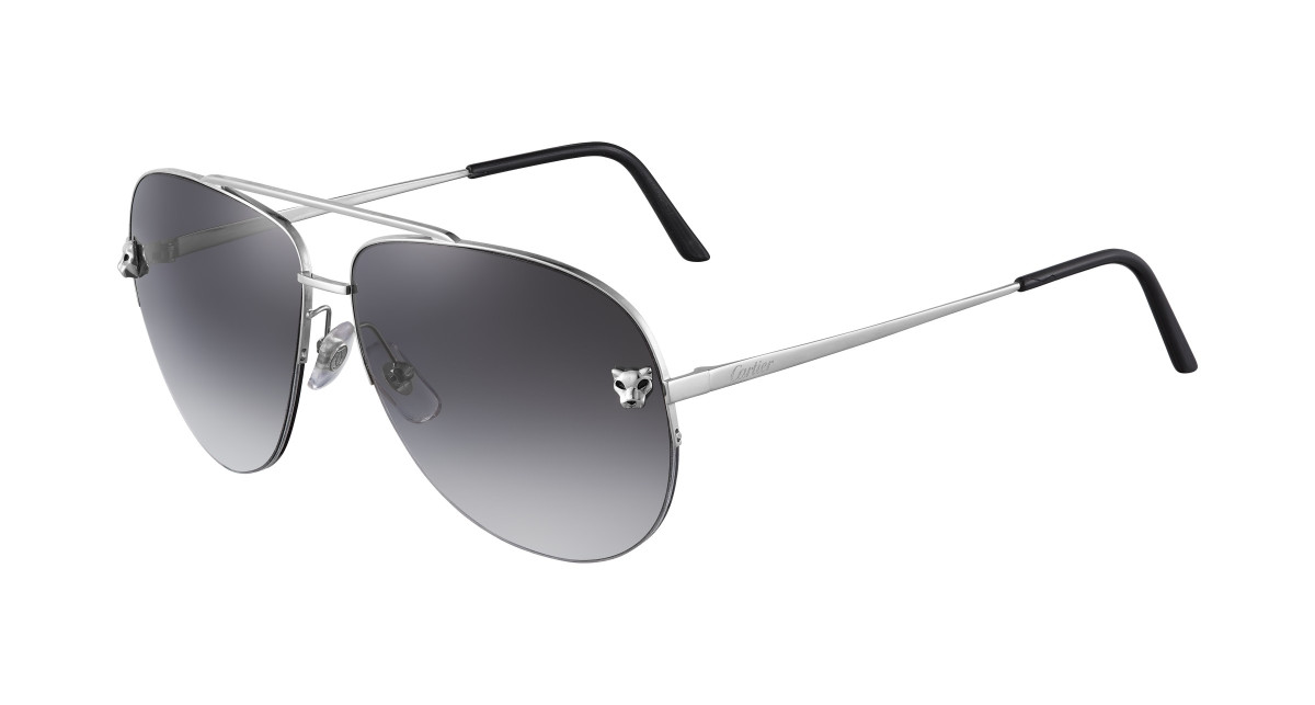 Lunettes de Soleil Cartier CT0065S 003 Argent