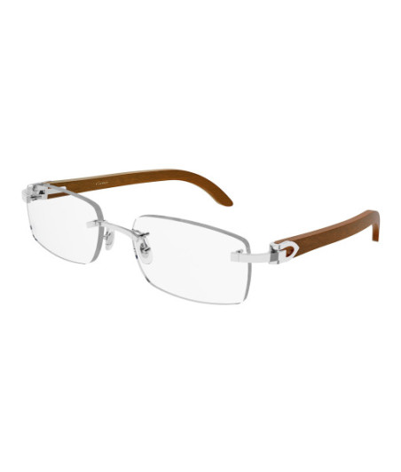 Lunettes de Vue Cartier CT0052O 009 Argent