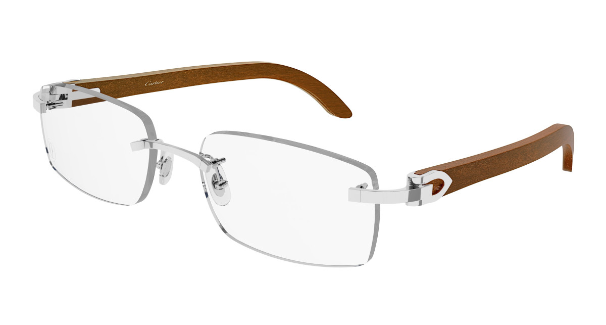 Lunettes de Vue Cartier CT0052O 009 Argent