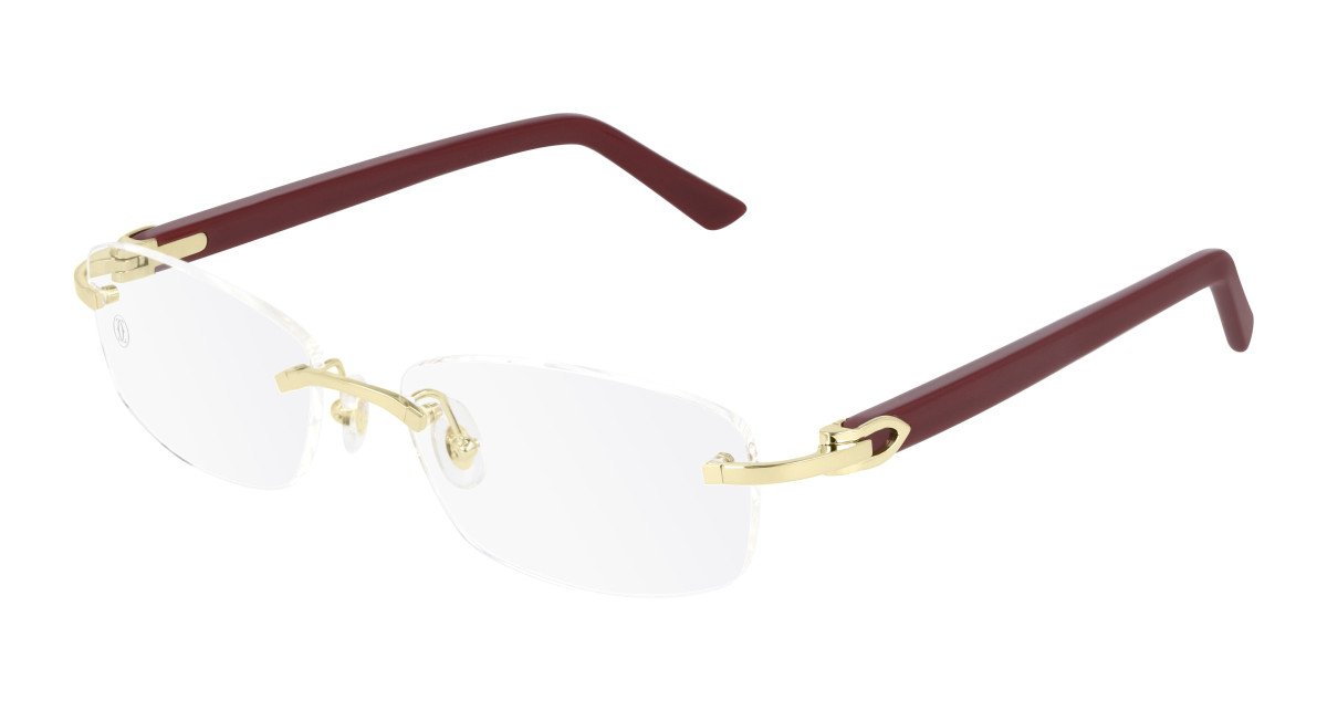 Lunettes de Vue Cartier CT0048O 006 Or