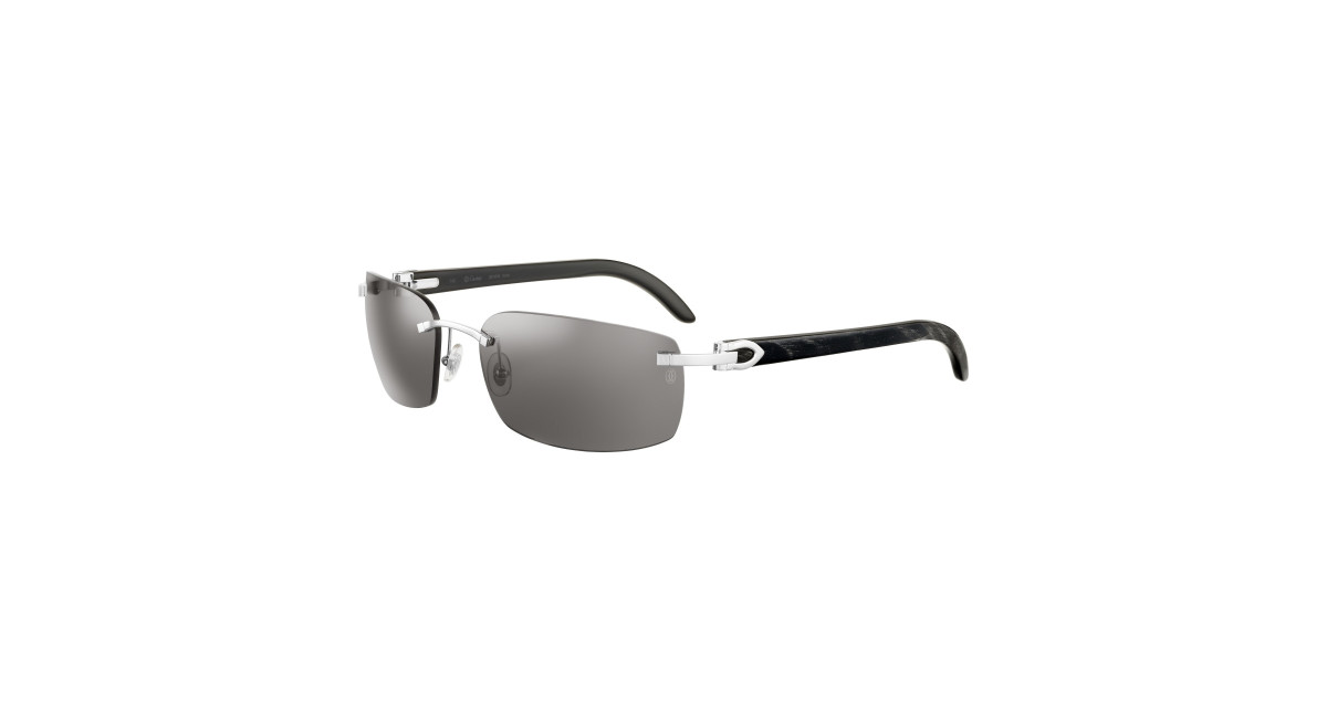 Lunettes de Soleil Cartier CT0046S 001 Argent