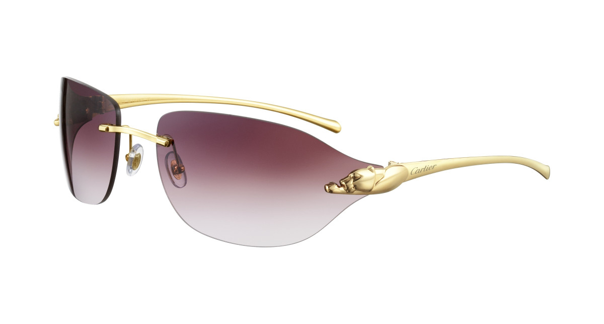 Lunettes de Soleil Cartier CT0068S 001 Or