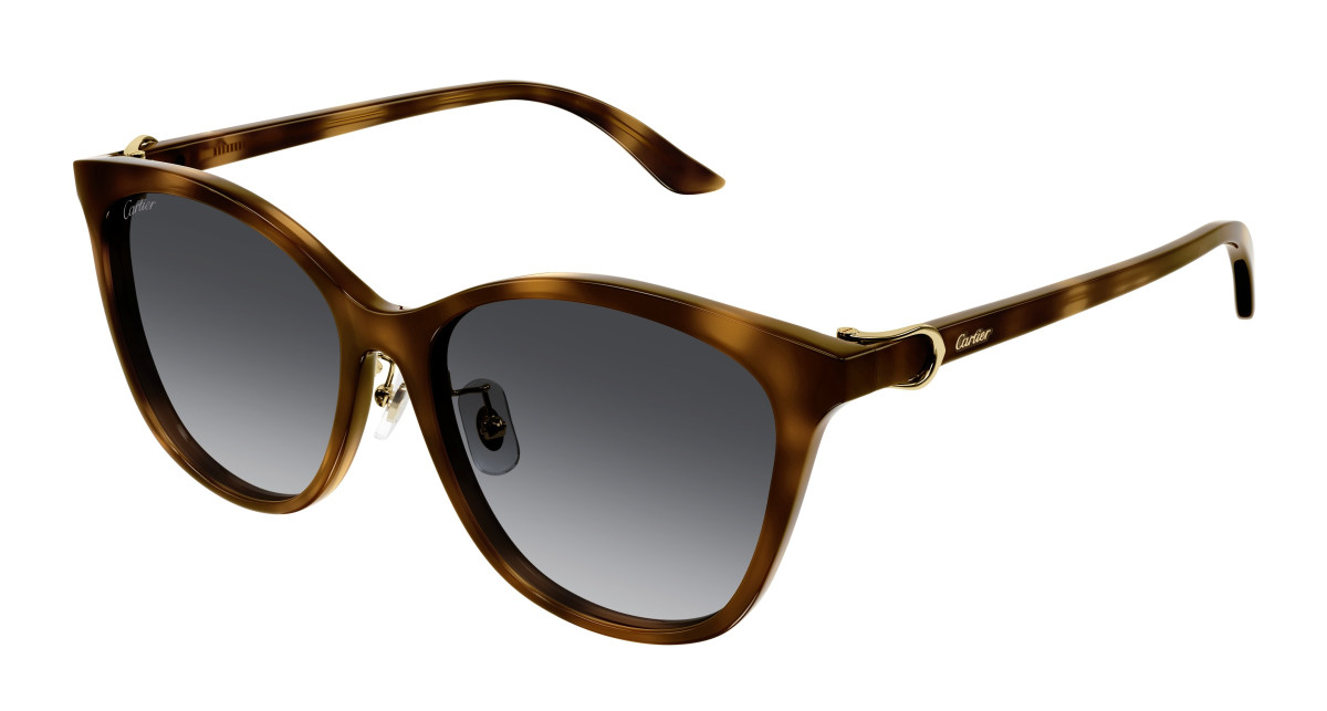 Lunettes de Soleil Cartier CT0186SA 005 Havane