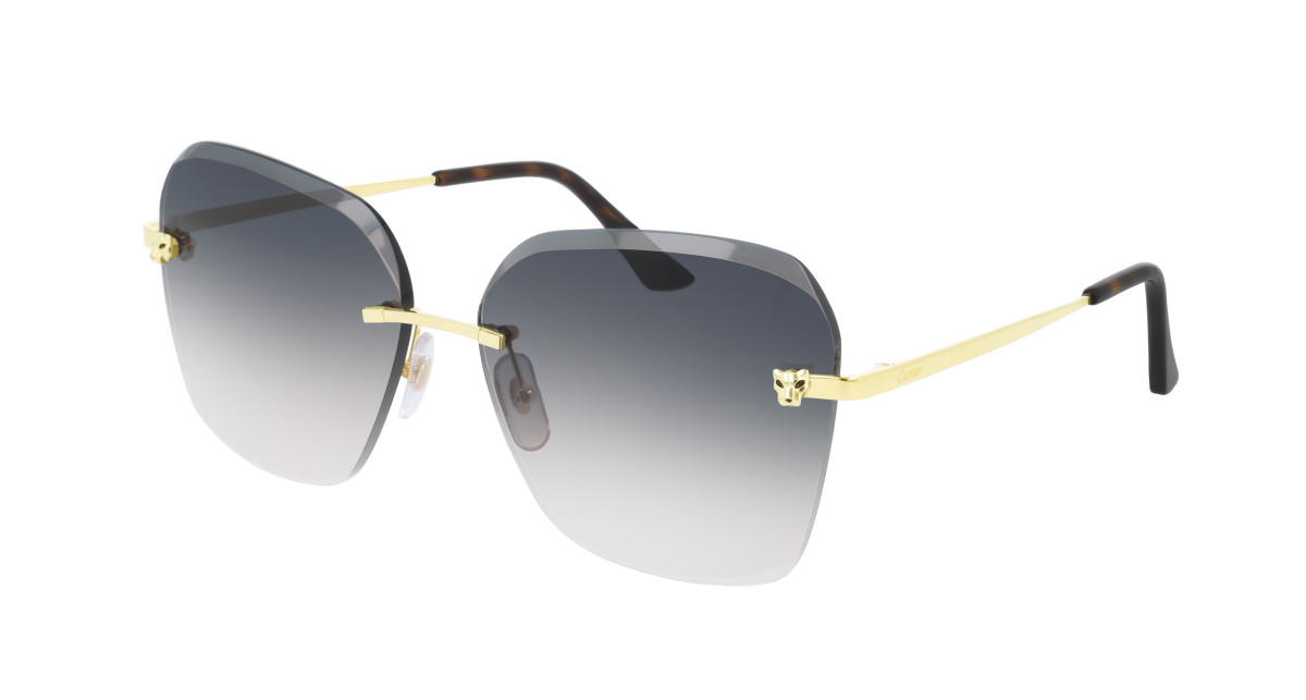 Lunettes de Soleil Cartier CT0147S 002 Or