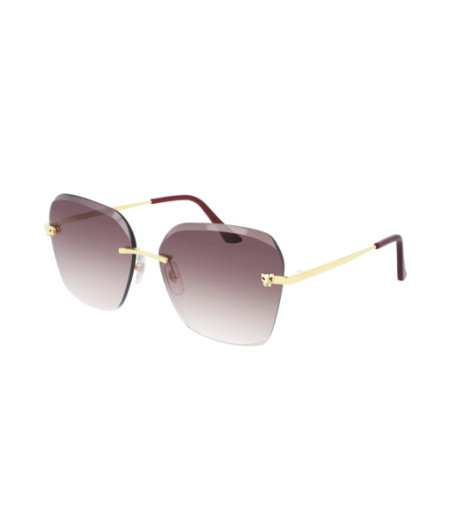 Lunettes de Soleil Cartier CT0147S 004 Or