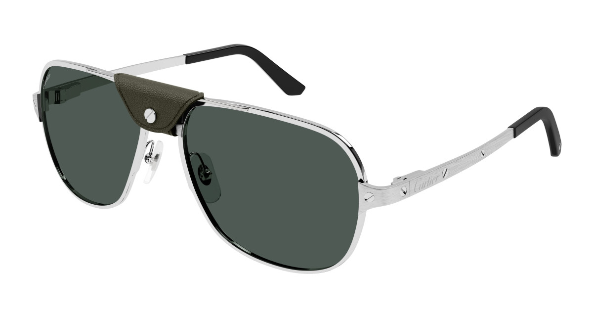 Lunettes de Soleil Cartier CT0165S 012 Argent