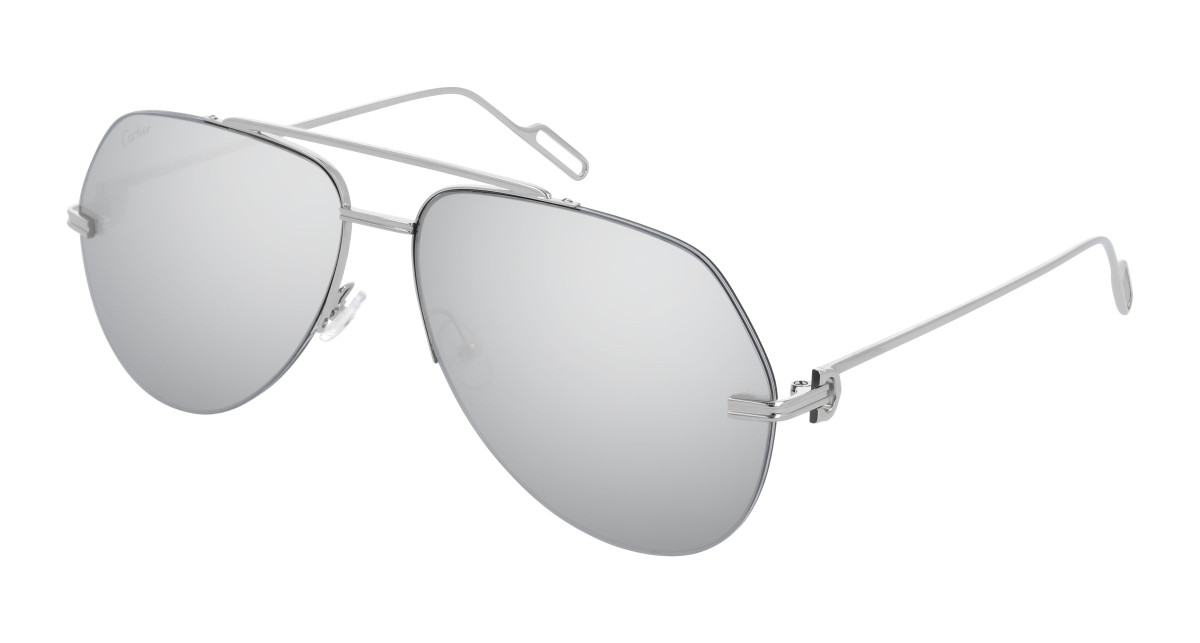 Lunettes de Soleil Cartier CT0170S 002 Argent