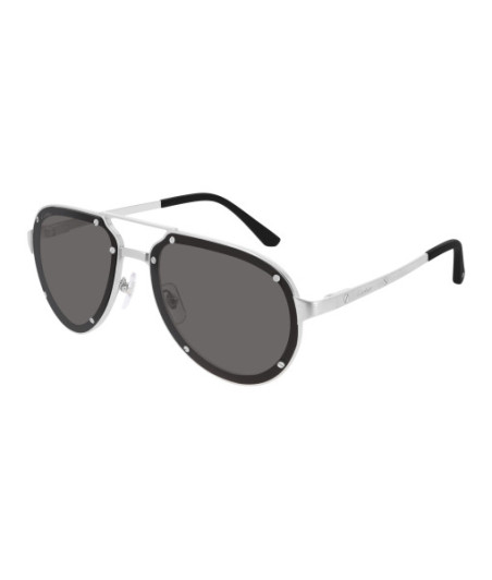 Lunettes de Soleil Cartier CT0195S 001 Argent