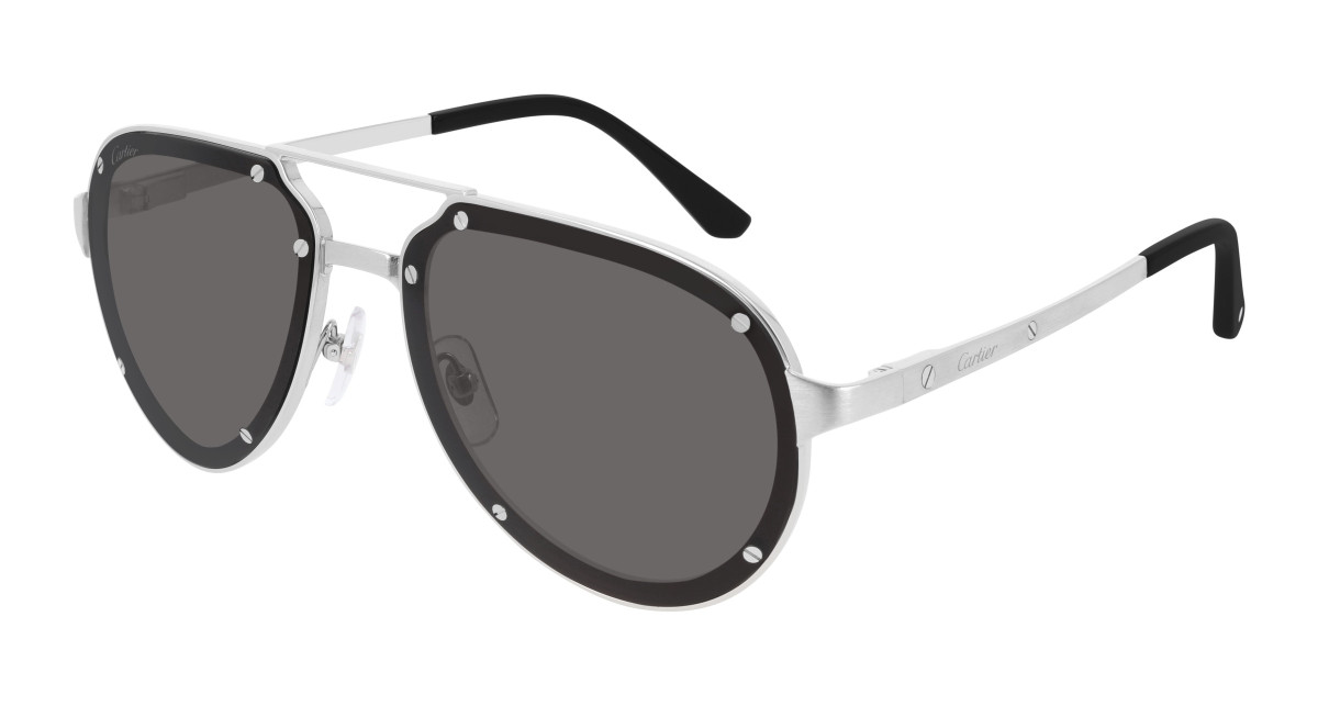 Lunettes de Soleil Cartier CT0195S 001 Argent