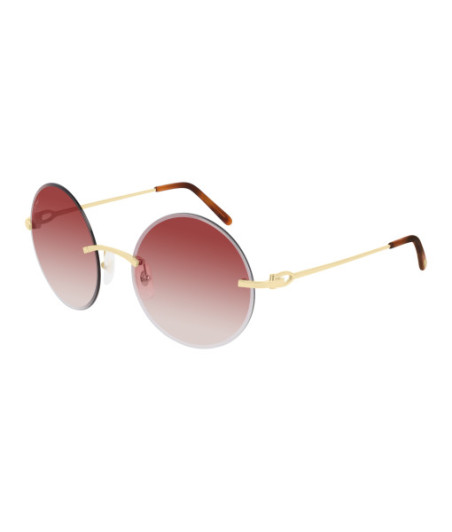 Lunettes de Soleil Cartier CT0002RS 001 Or