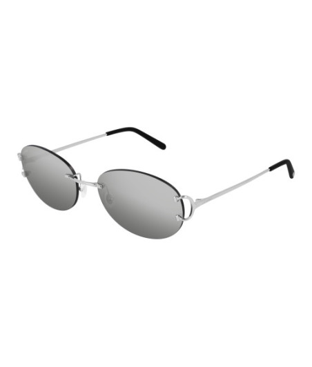 Lunettes de Soleil Cartier CT0029RS 001 Argent