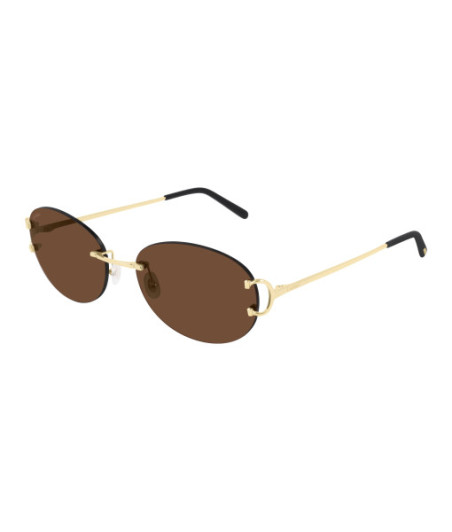 Lunettes de Soleil Cartier CT0029RS 002 Or