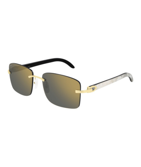 Lunettes de Soleil Cartier CT0030RS 001 Or