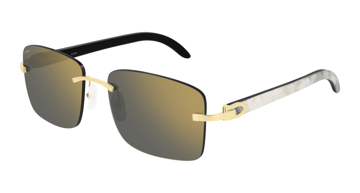 Lunettes de Soleil Cartier CT0030RS 001 Or