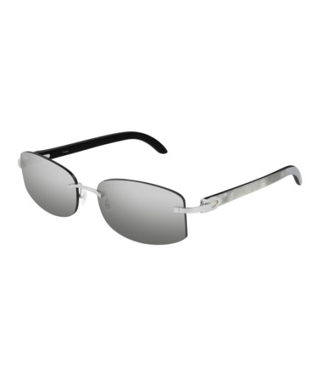 Lunettes de Soleil Cartier CT0031RS 001 Argent