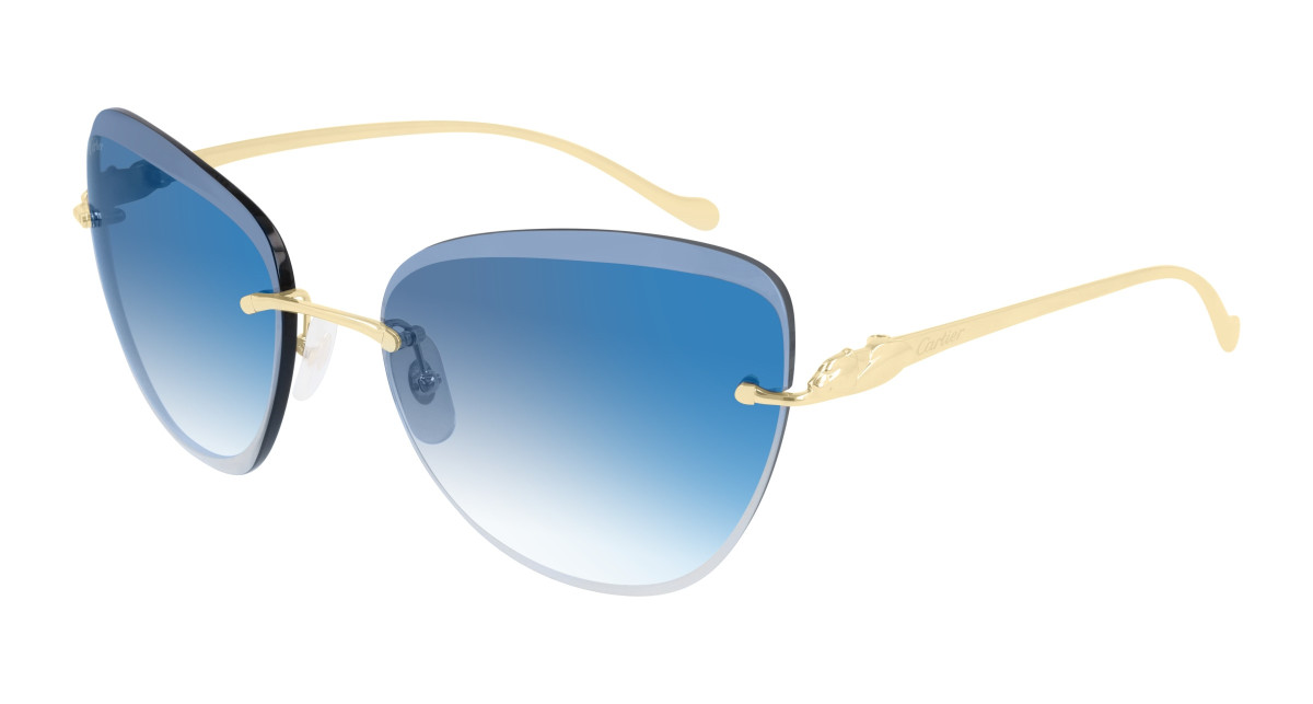 Lunettes de Soleil Cartier CT0032RS 002 Or