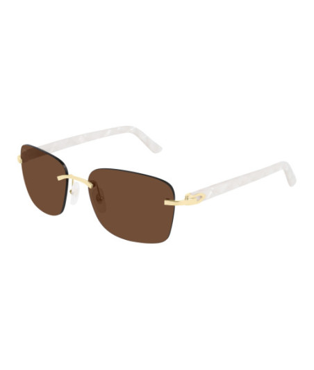 Lunettes de Soleil Cartier CT0034RS 001 Or