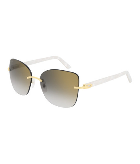 Lunettes de Soleil Cartier CT0001RS 001 Or