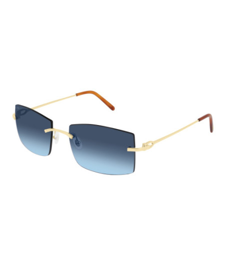 Lunettes de Soleil Cartier CT0005RS 001 Or