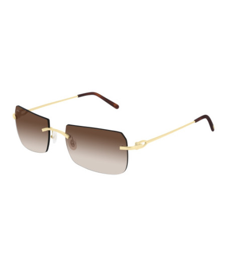 Lunettes de Soleil Cartier CT0006RS 001 Or