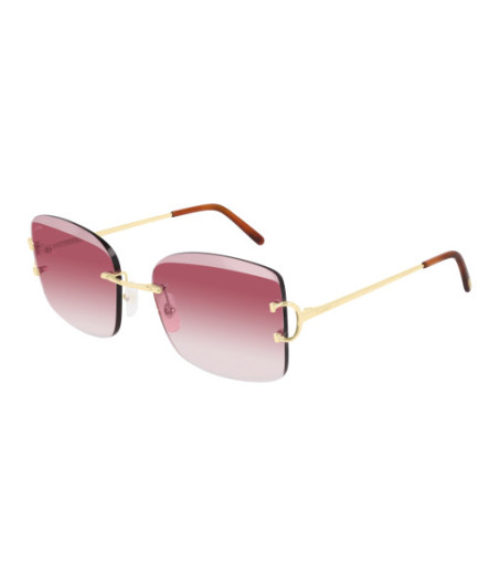 Lunettes de Soleil Cartier CT0007RS 001 Or