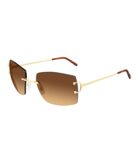 Lunettes de Soleil Cartier CT0009RS 001 Or