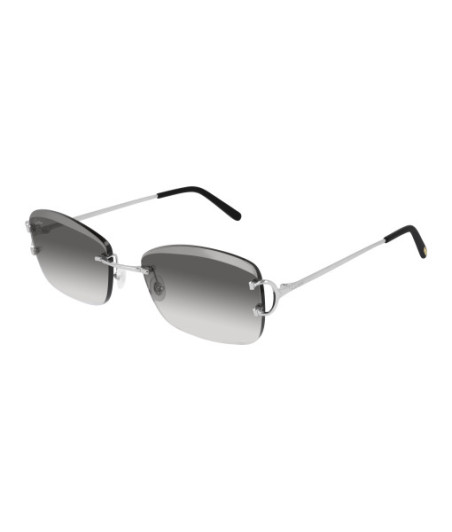 Lunettes de Soleil Cartier CT0010RS 001 Argent