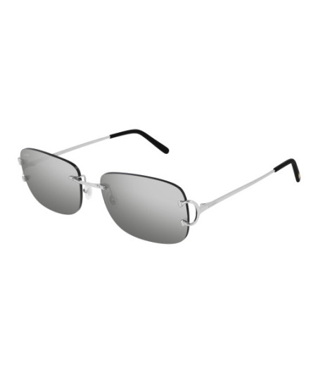 Lunettes de Soleil Cartier CT0011RS 001 Argent