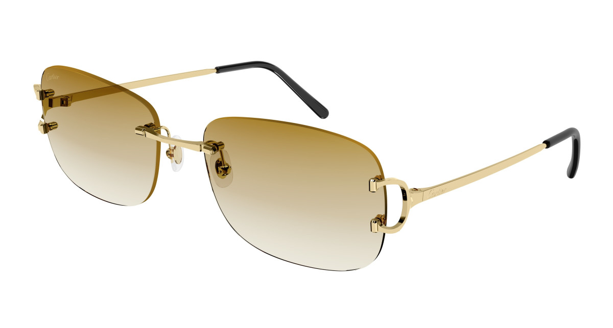 Lunettes de Soleil Cartier CT0011RS 002 Or