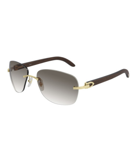 Lunettes de Soleil Cartier CT0014RS 001 Or