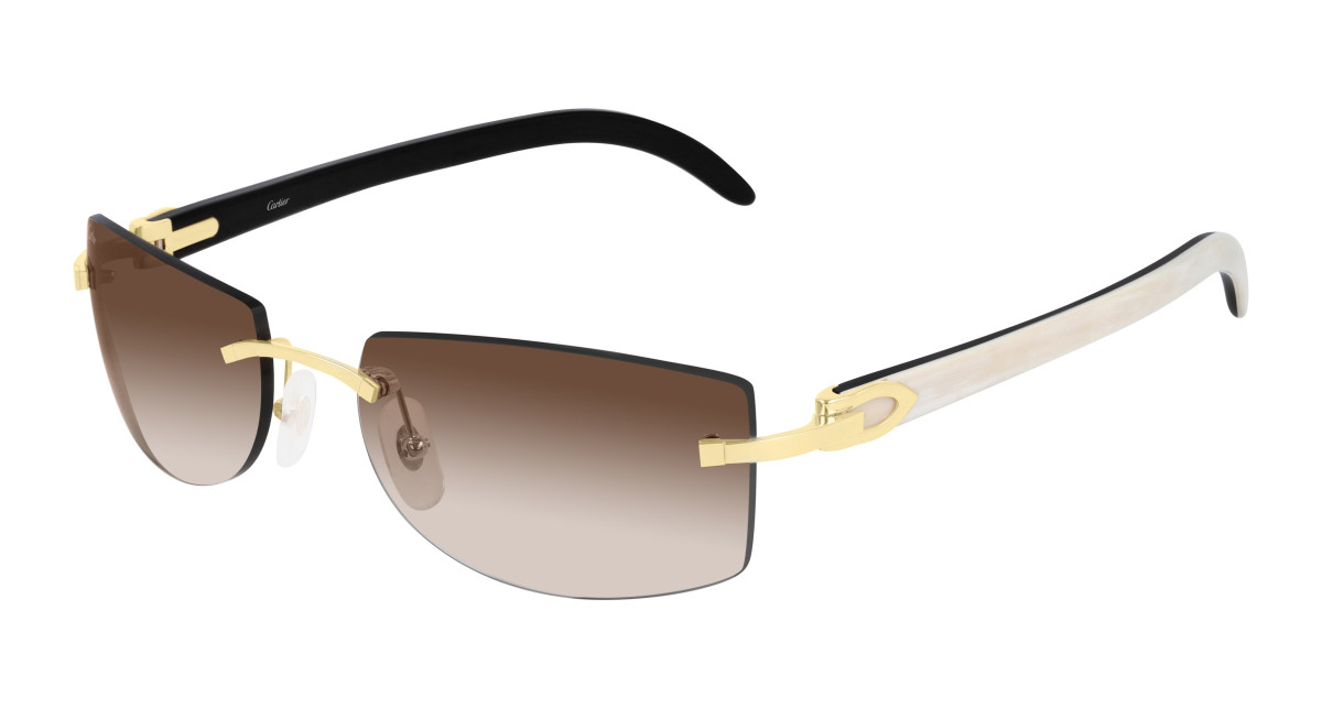 Lunettes de Soleil Cartier CT0017RS 001 Or