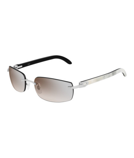 Lunettes de Soleil Cartier CT0018RS 001 Argent