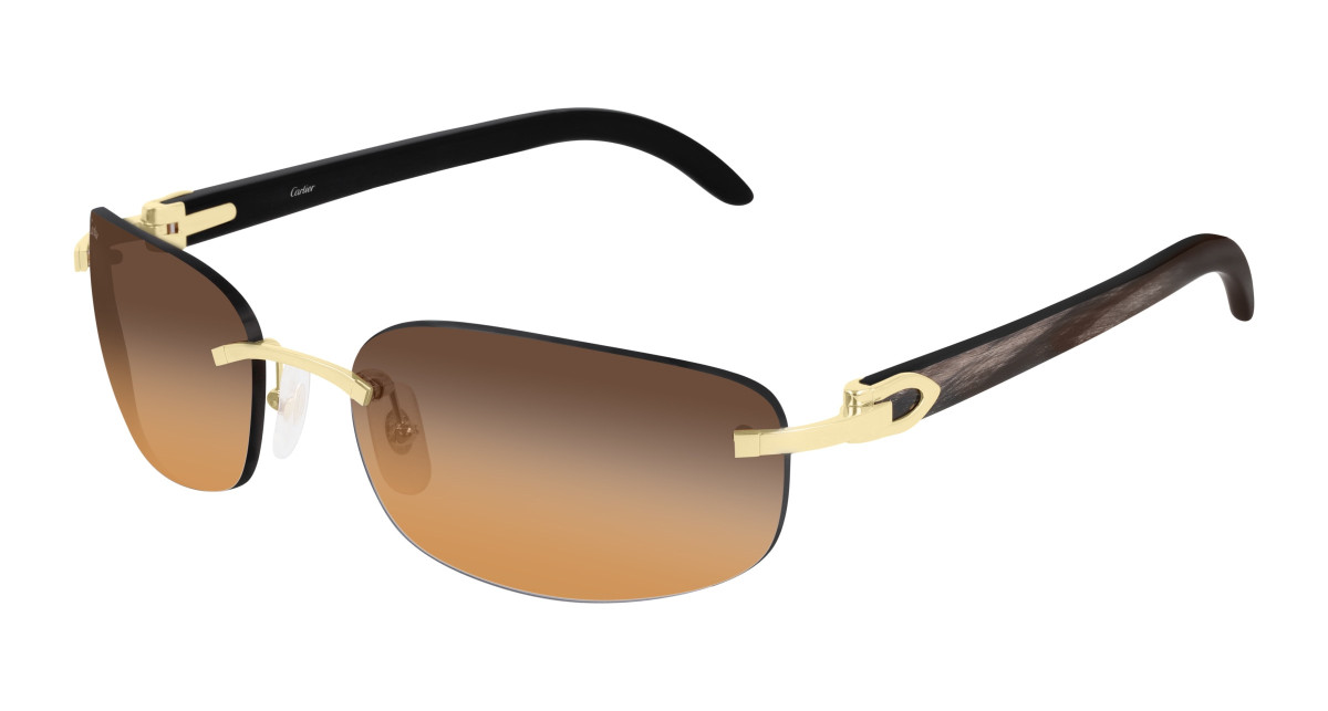 Lunettes de Soleil Cartier CT0020RS 001 Or