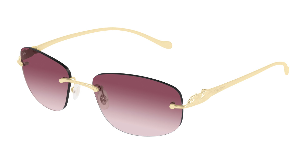 Lunettes de Soleil Cartier CT0026RS 001 Or