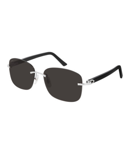 Lunettes de Soleil Cartier CT0227S 001 Argent