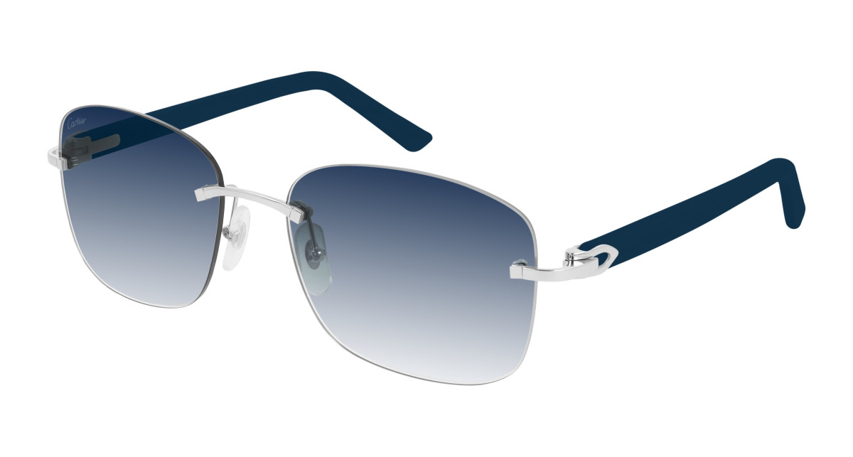 Lunettes de Soleil Cartier CT0227S 003 Argent