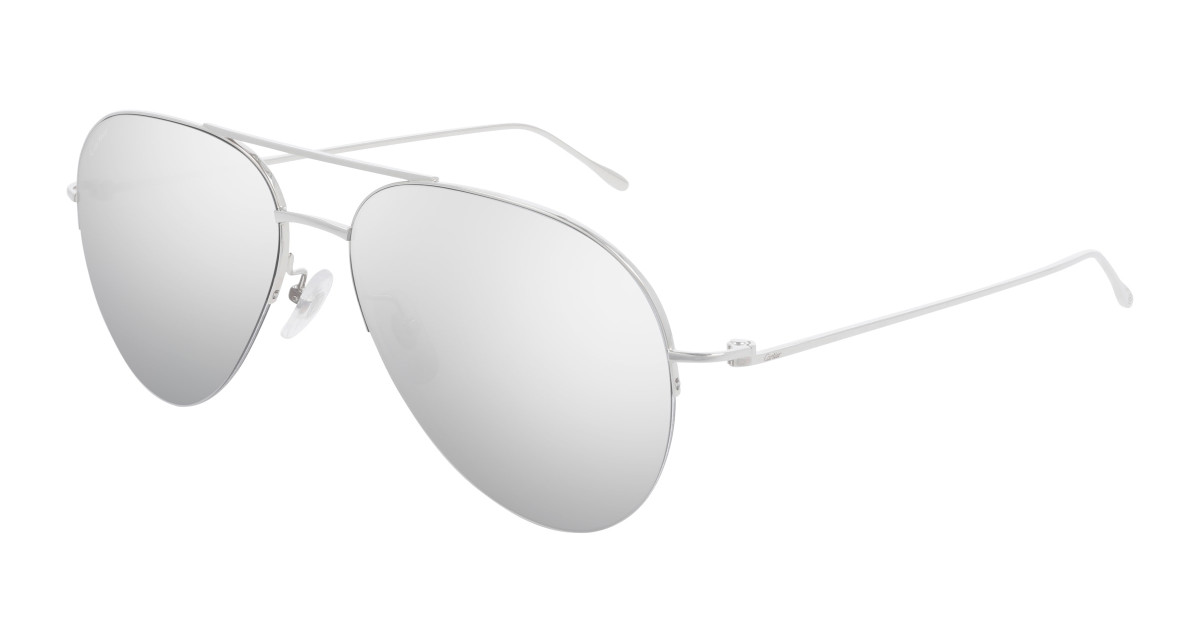 Lunettes de Soleil Cartier CT0237S 002 Argent