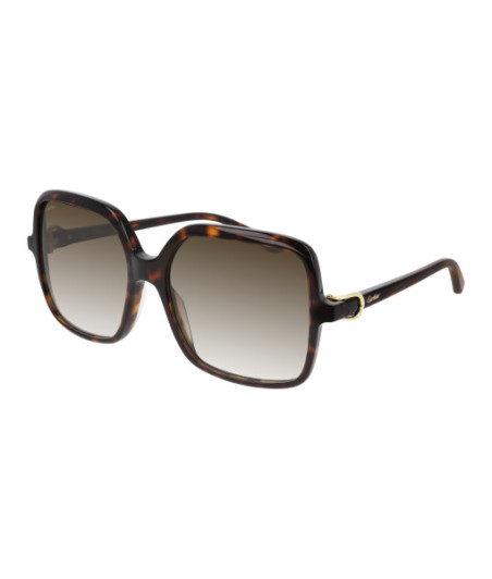 Lunettes de Soleil Cartier CT0219S 002 Havane