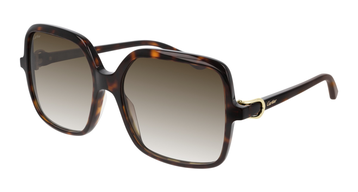 Lunettes de Soleil Cartier CT0219S 002 Havane