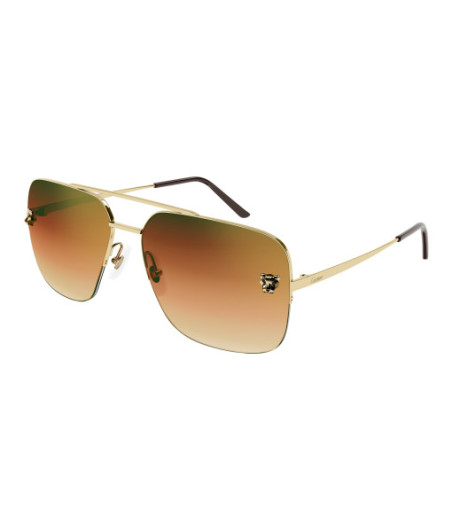 Lunettes de Soleil Cartier CT0244S 006 Or