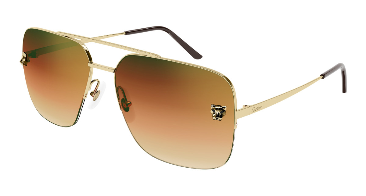 Lunettes de Soleil Cartier CT0244S 006 Or