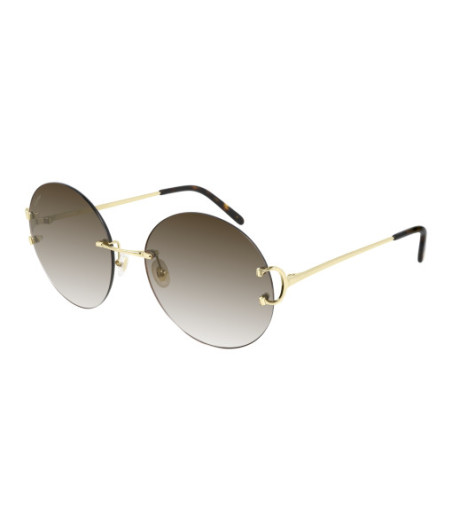 Lunettes de Soleil Cartier CT0036RS 001 Or