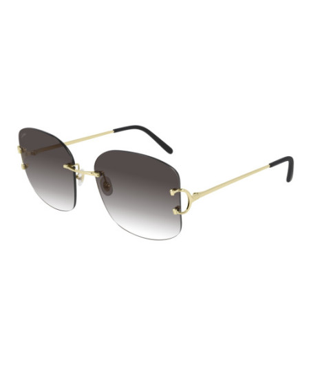 Lunettes de Soleil Cartier CT0037RS 001 Or