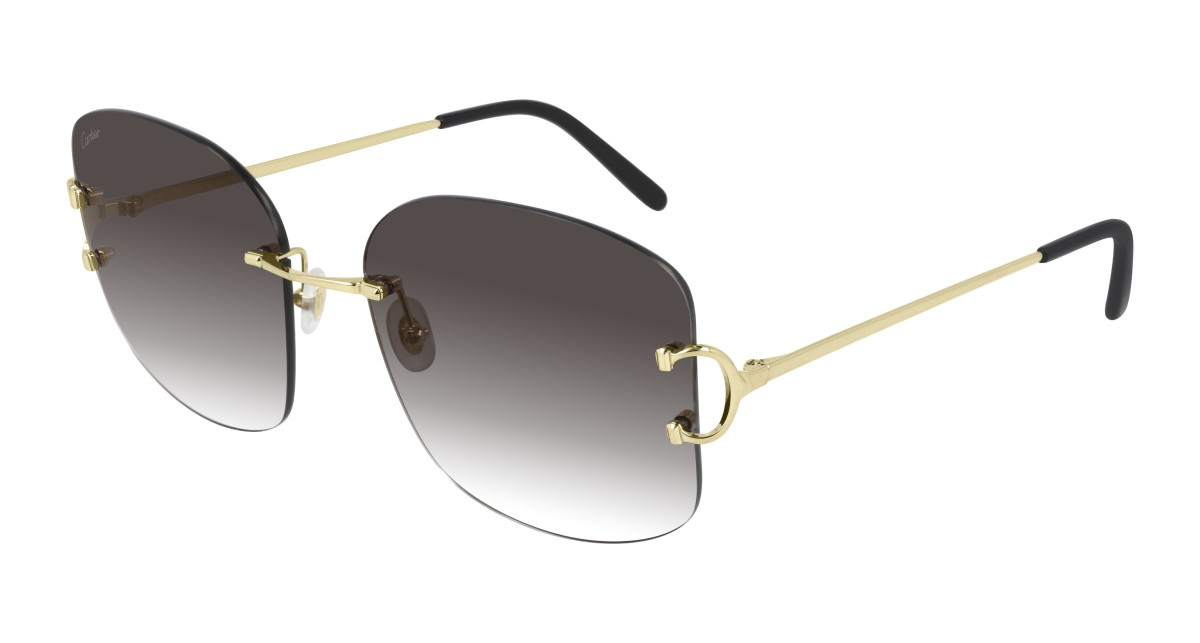 Lunettes de Soleil Cartier CT0037RS 001 Or